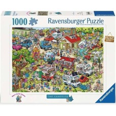 1000 pc Ravensburger Puzzle - Holiday Resort 1 The Campsite